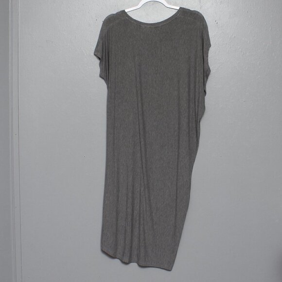 Athleta sun lover hilo upf modal heather gray asymmetrical dress - Picture 3 of 8